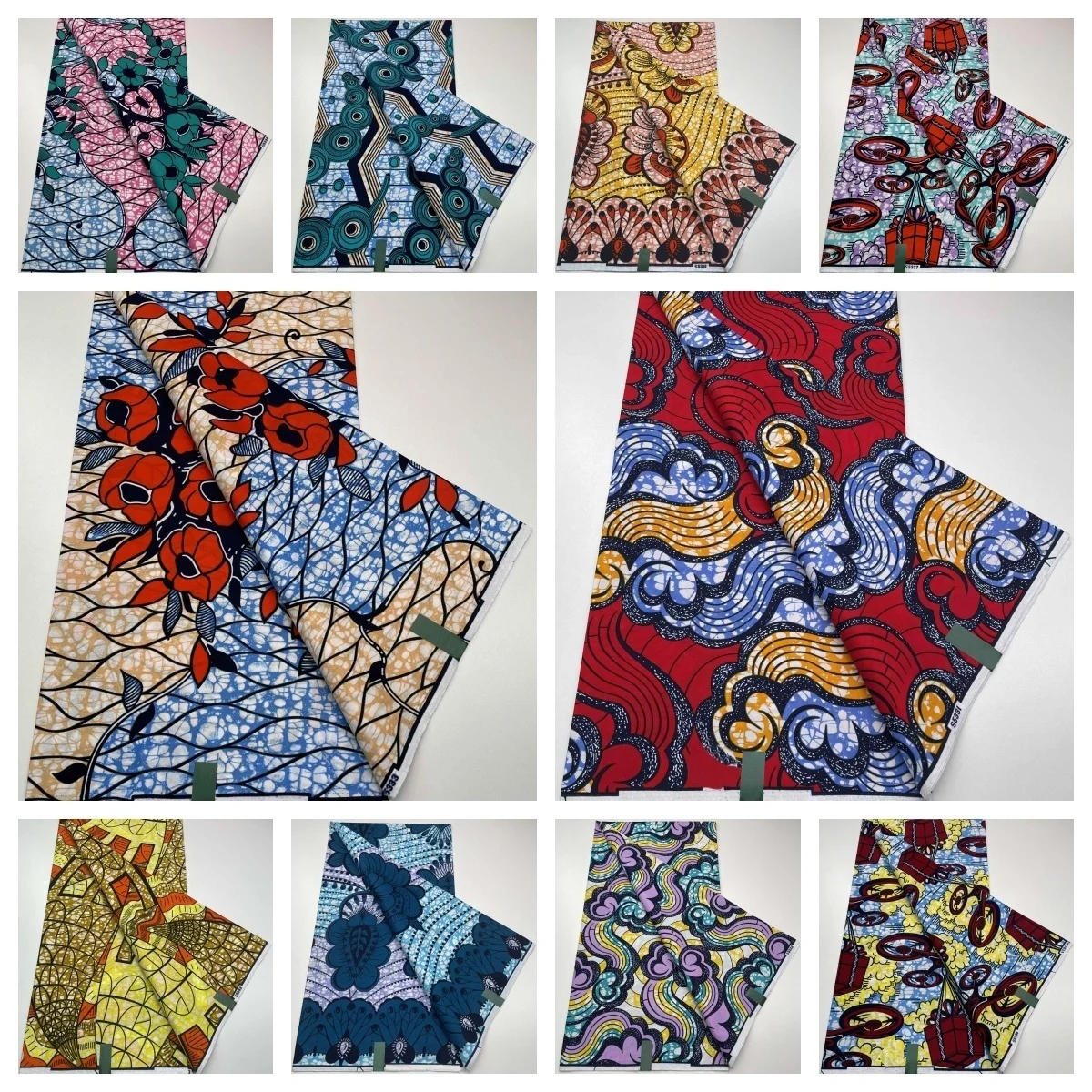 

Новинка, настоящий телефон, 100% хлопок, нигерийский стиль, 6 ярдов, высокое качество, принты Анкары, Гана, воск, тисненый материал