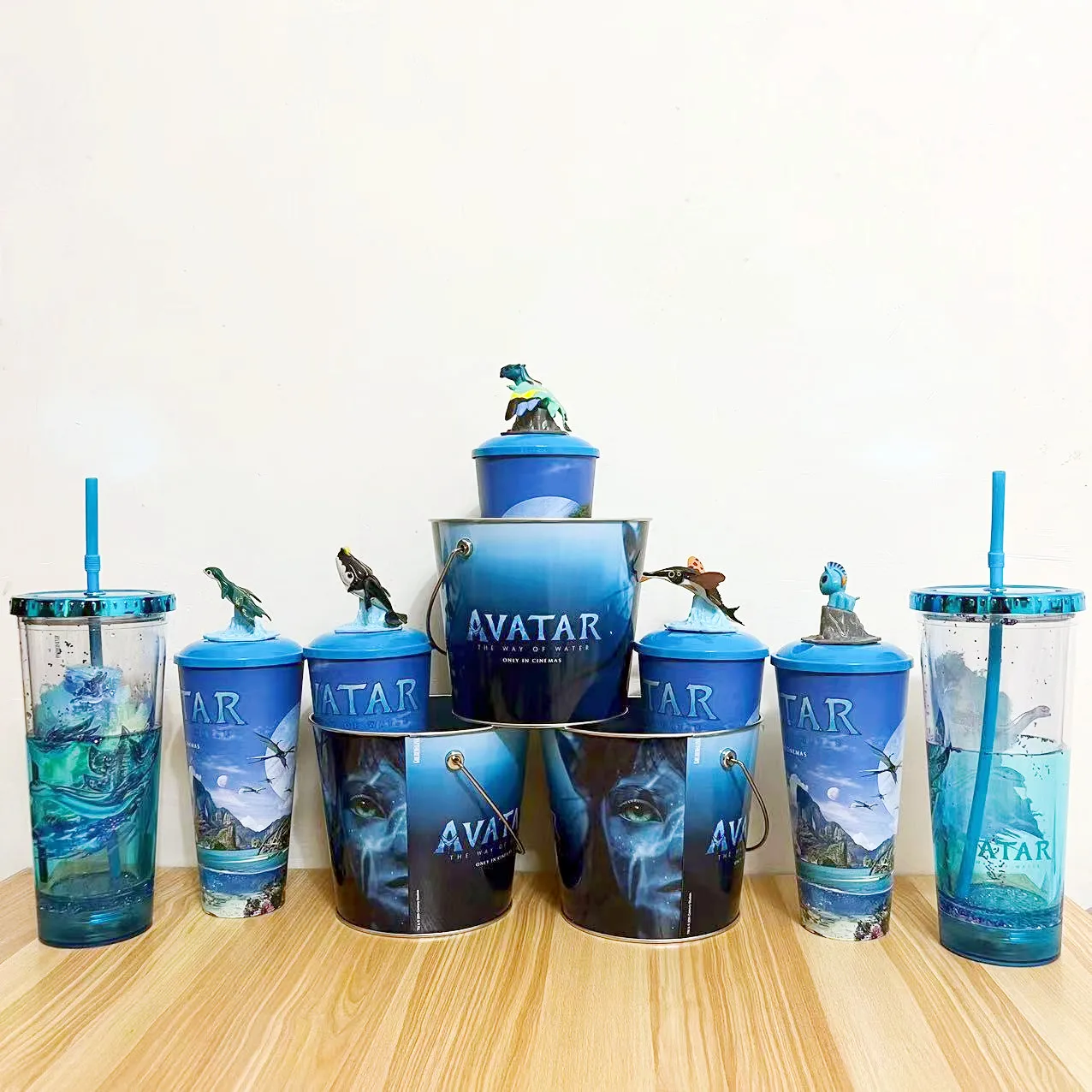 

2023 New Movie Avatar The Way of Water Topper Cup Figurine Exclusive Theater Collection wtih Straw Christmas Gifts