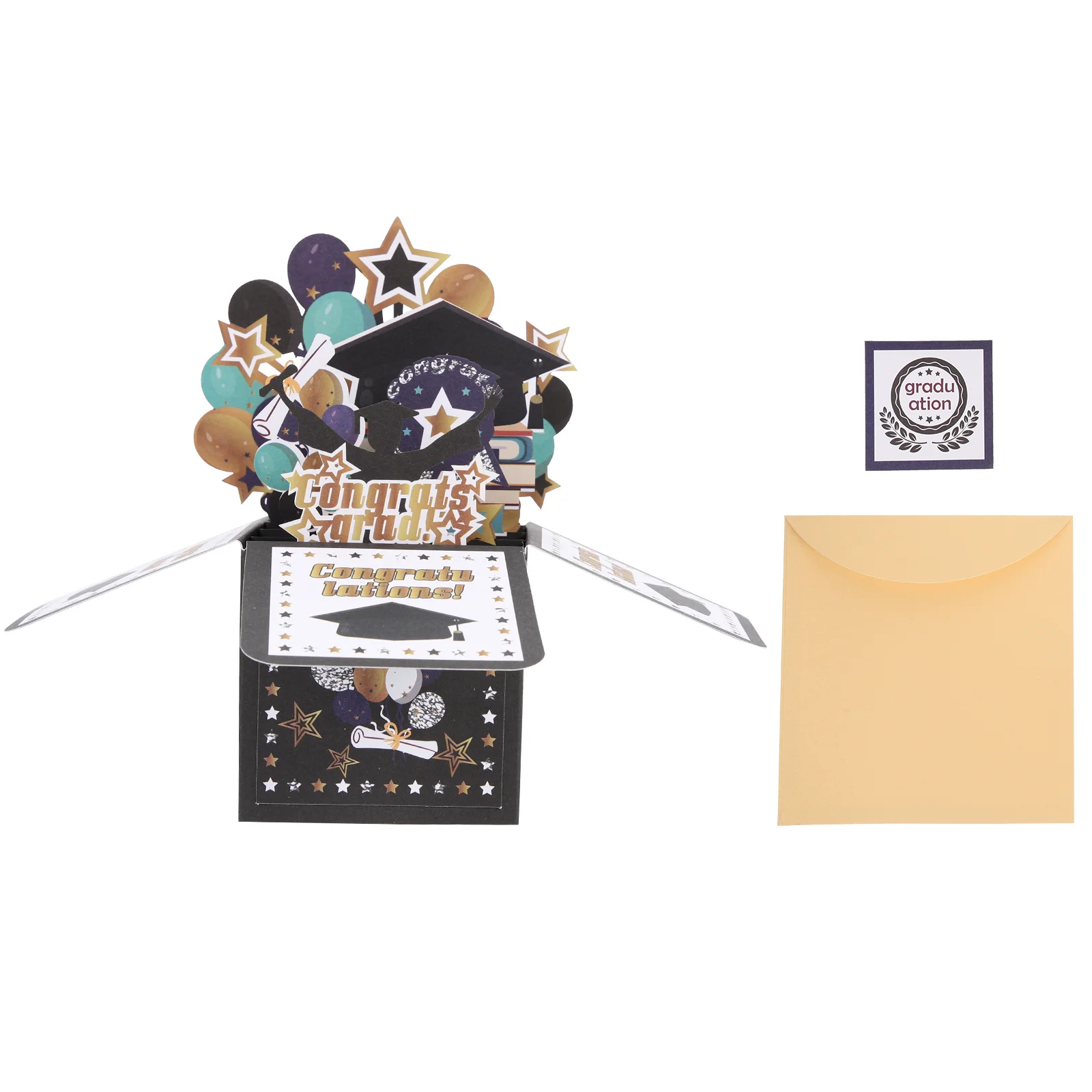 

Graduationcard Popup Diy Greetings Greeting 3D Birthday Blessing Giftpaper Caps Thank You School Seasons Grad Congrats