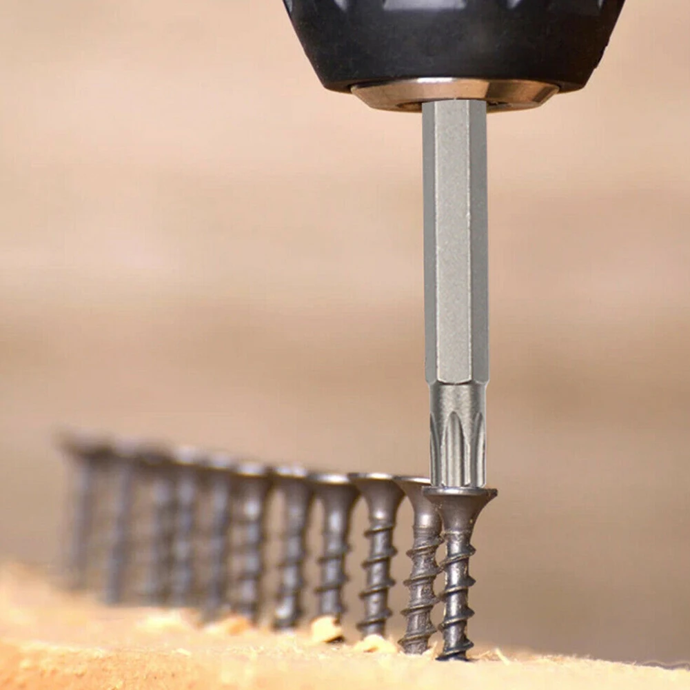 

Прочные биты для отверток 60HRC Torx 5 шт. T8 75 мм T9, электрическая дрель из легированной стали, ручные отвертки, магнитная головка