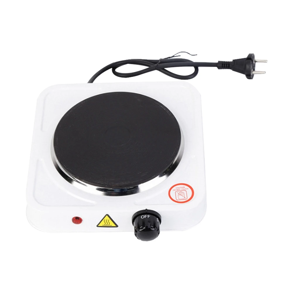 

1500W Hot Plates for Cooking, Electric Single Burners, 5 Power Levels Stainless Steel Hot Plate for Kitchen Eu Plug