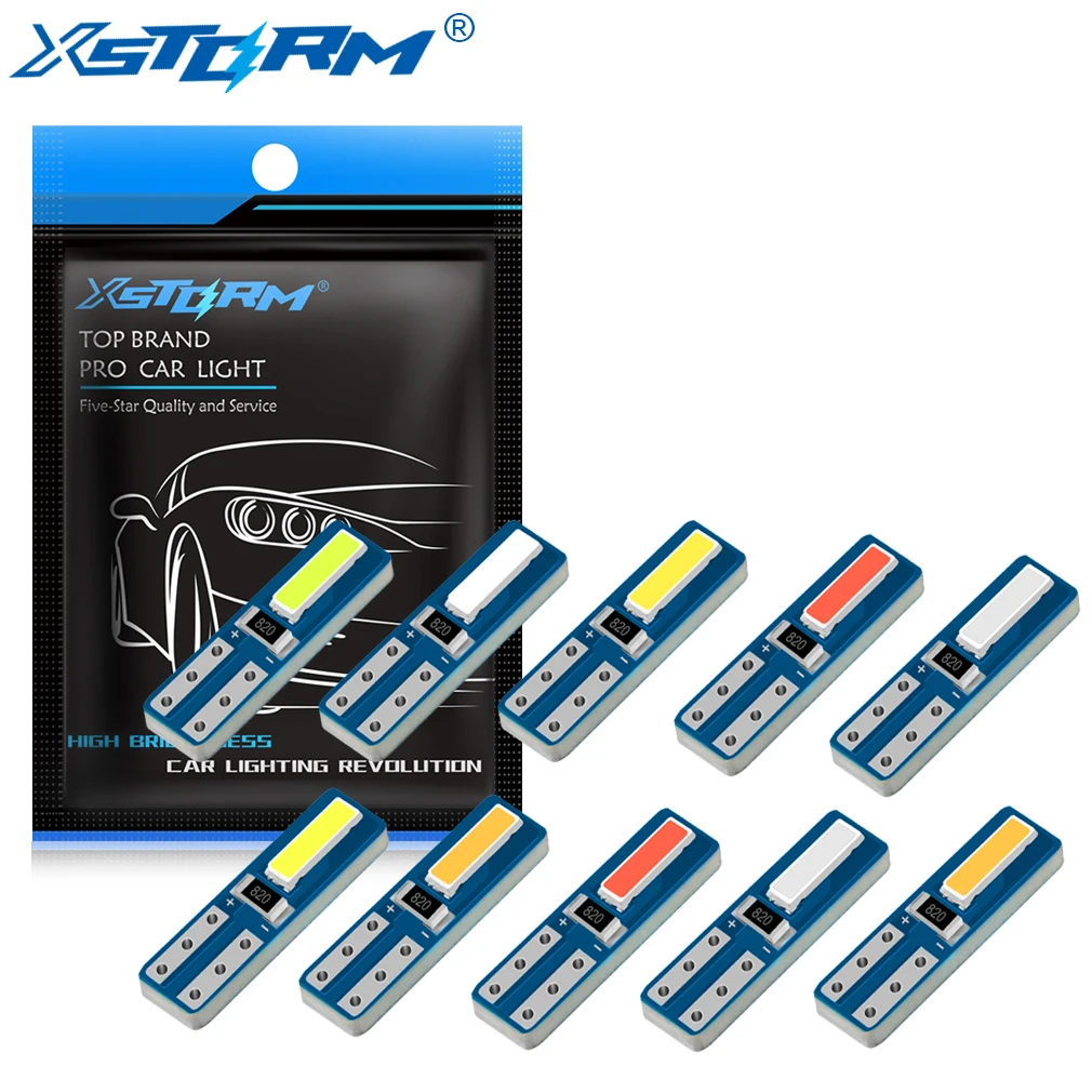 

Лампа светодиодная T5, 10 шт., Canbus W3W 74 286 W1.2W, суперяркая, 12 В