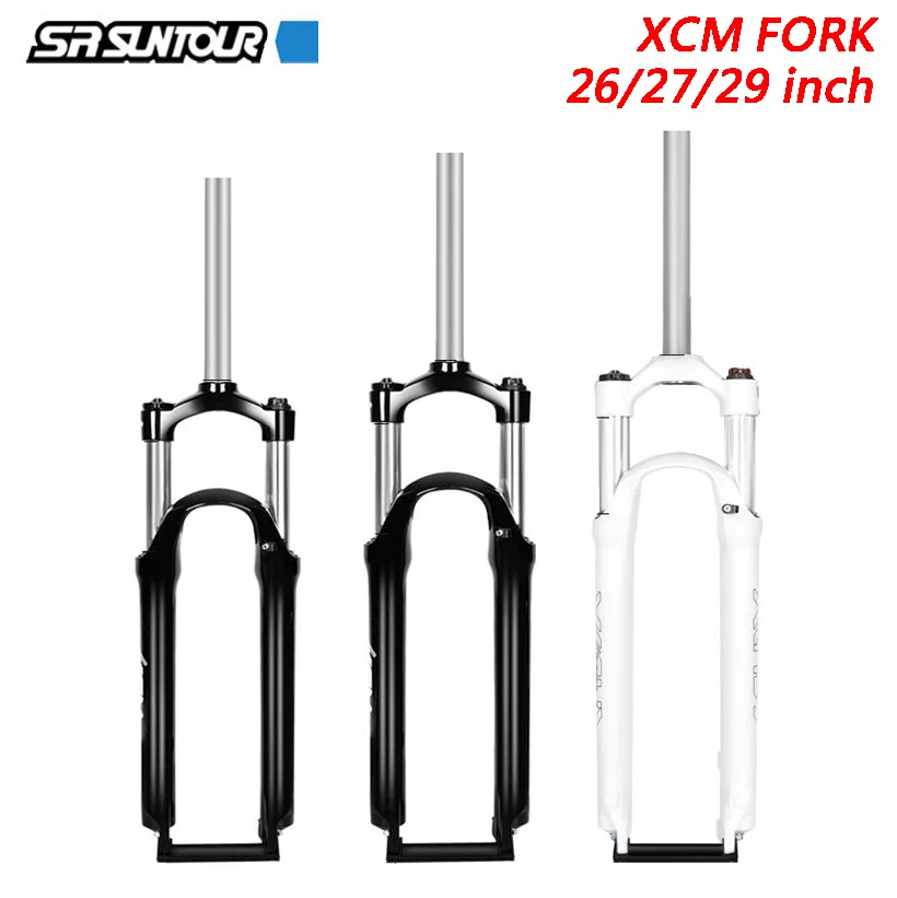 

Bicycle Front Fork 26/27.5/29in Suspension Lock Shock Stroke 50/65/80/100mm Shoulder Wire Spring Bicycle Disc Fork XCM XCT NEX