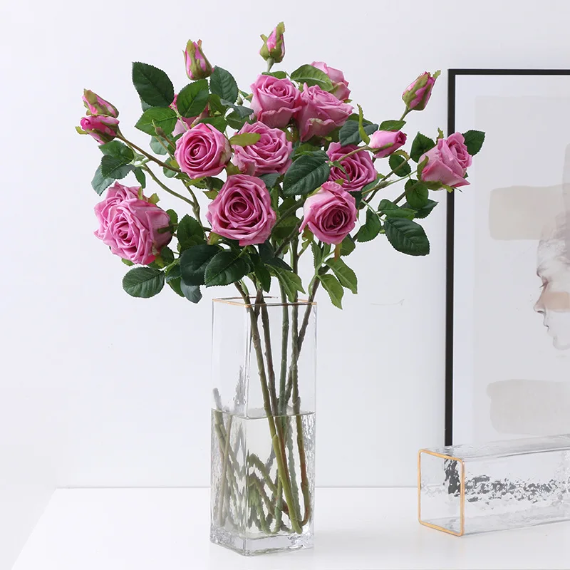 

Valentine's Day Romantic Gift Mini Rose Bouquet Simulation Flower Paper Box Permanent