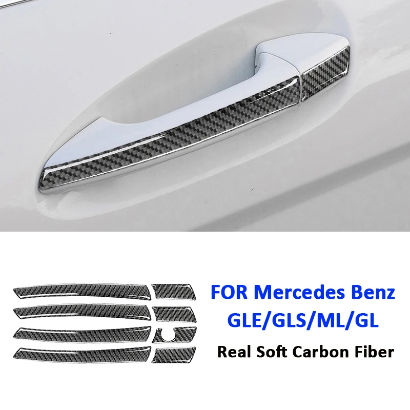 Наружная ручка из углеродного волокна для автомобильной двери отделочные полосы