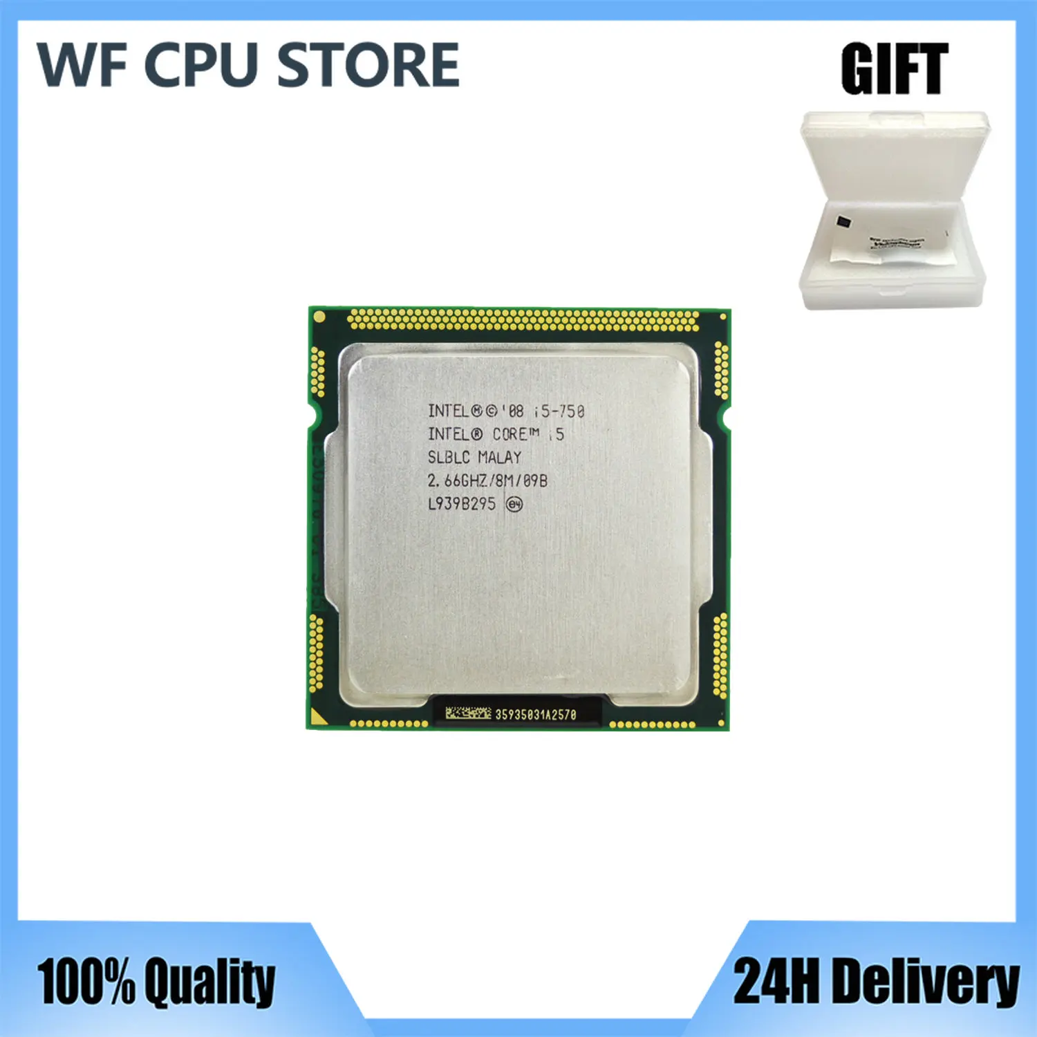 

Оригинальный процессор Intel Core i5 750 2,66 ГГц 8 Мб кэш-памяти LGA1156 настольный процессор I5-750