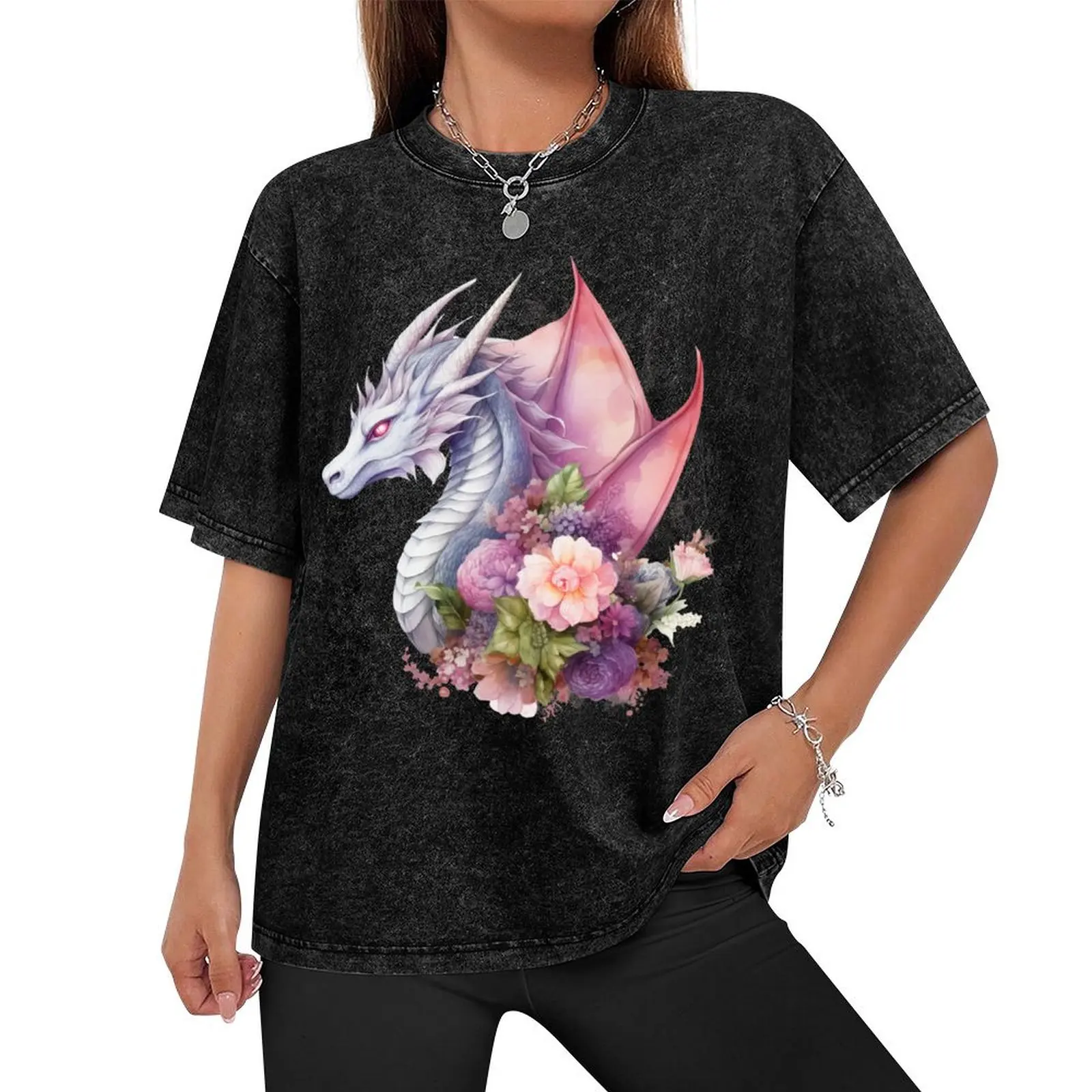 Футболка Celestial Spellbinder Wyrm уличная одежда футболки с рисунком большие и высокие для