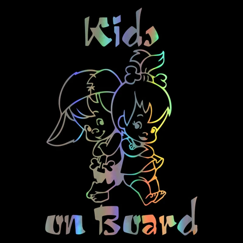 

Car Sticker 3D Kids On Board Stickers and Decals Car Styling Funny Sticker On Cars Window Decoration Vinyl Decal 12.7*19cm