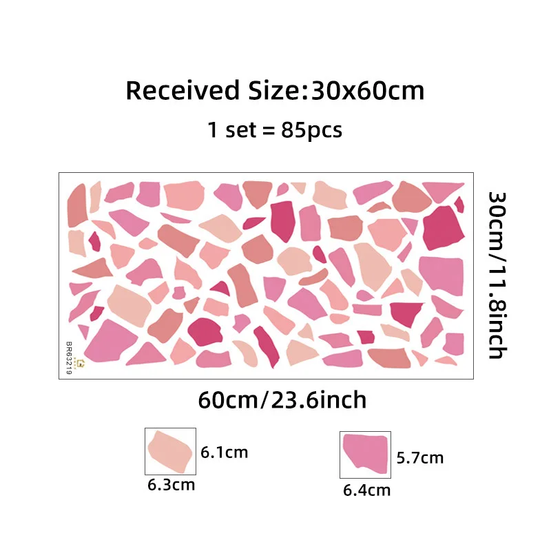 

MOONBIFFY Мраморная наклейка для стен синяя