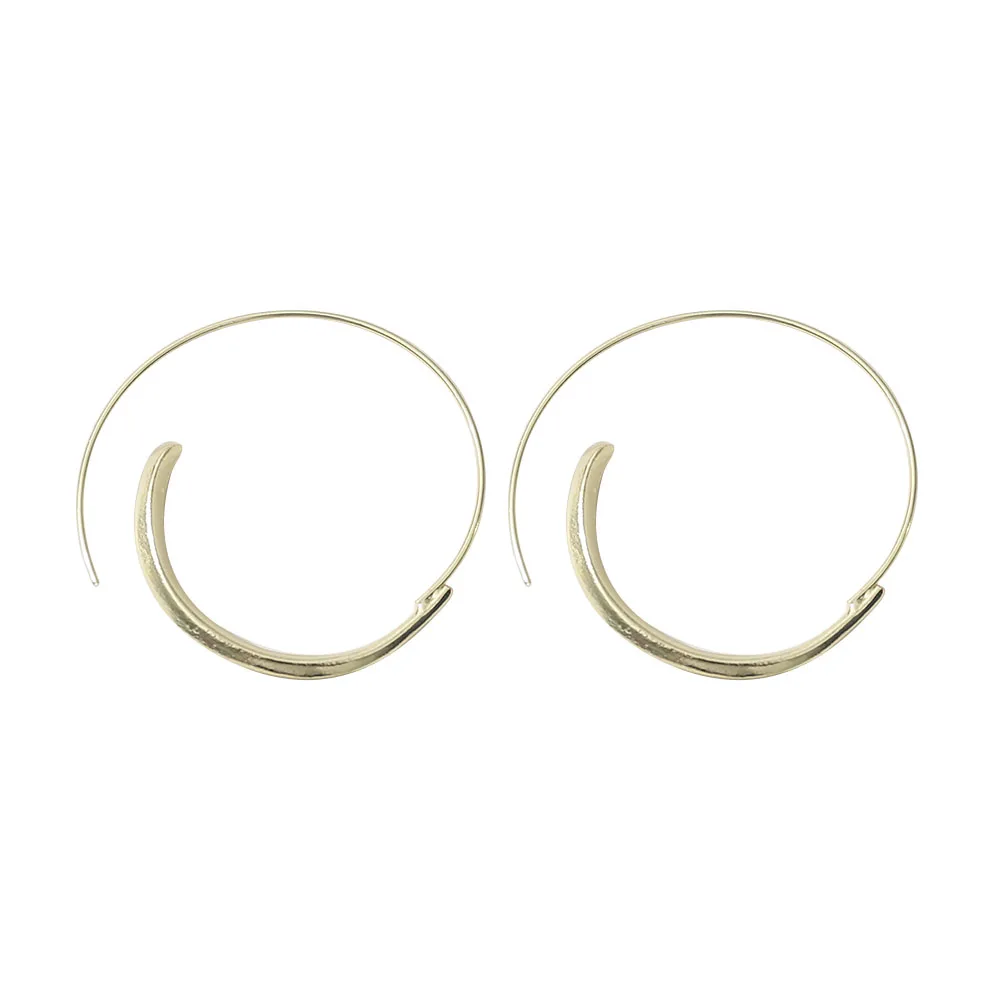 

Festival Limited Gold Color Stainless Steel Earrings 2022 Women Small or Big Hoop Earrings Party Rock Gift Two Pcs Wholesale