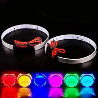 2 pcs auto 12v led demon devil eyes halo rings 360 degree for 2 5 3 0 inch projector lens car motorcycle headlights super bright