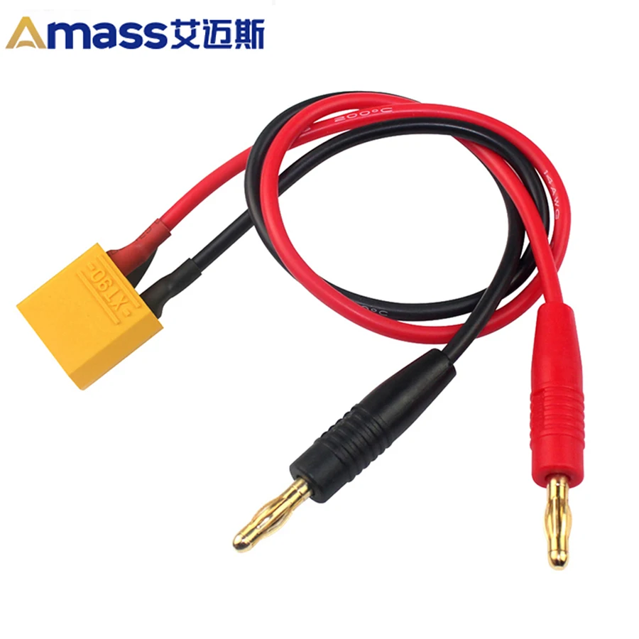 

Free Shipping Amass 30cm Xt90 Connector to 4.0 Banana Plug Charge Cable for Rc Helicopter Quadcopter Lipo Battery