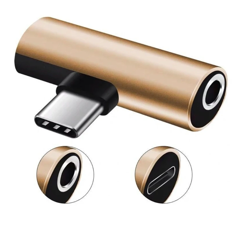 2в1 USB C до 3 5 мм гнездовой разъем для наушников + адаптер зарядного устройства типа