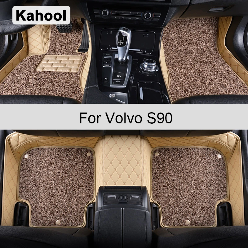

Автомобильные коврики Kahool для Volvo S90 Foot Coche, аксессуары, автомобильные коврики