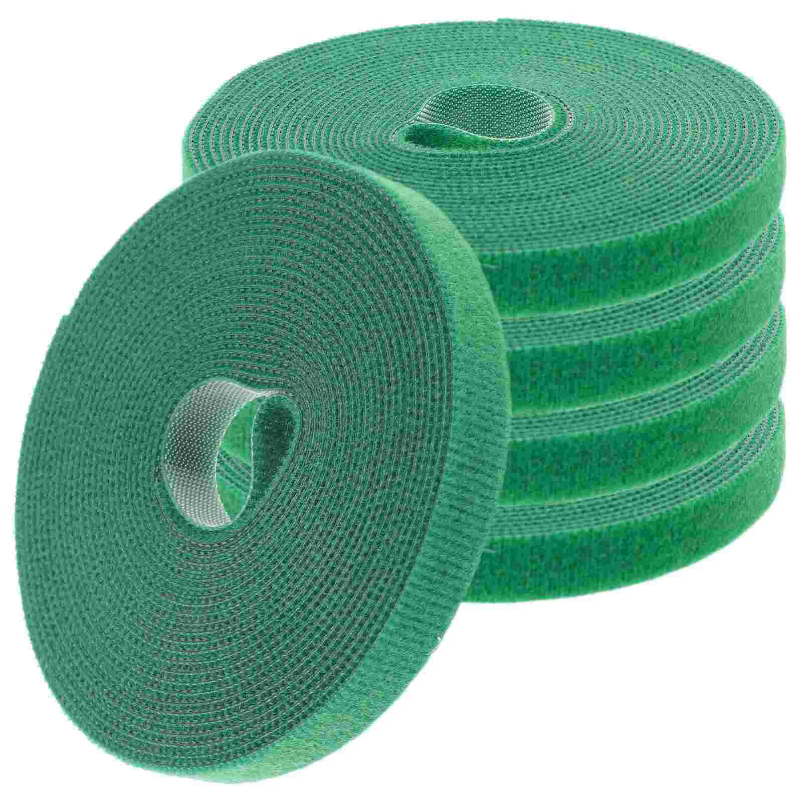 

5 Rolls of Hook and Loop Tape Roll Adhesive Cable Management Tape Ties