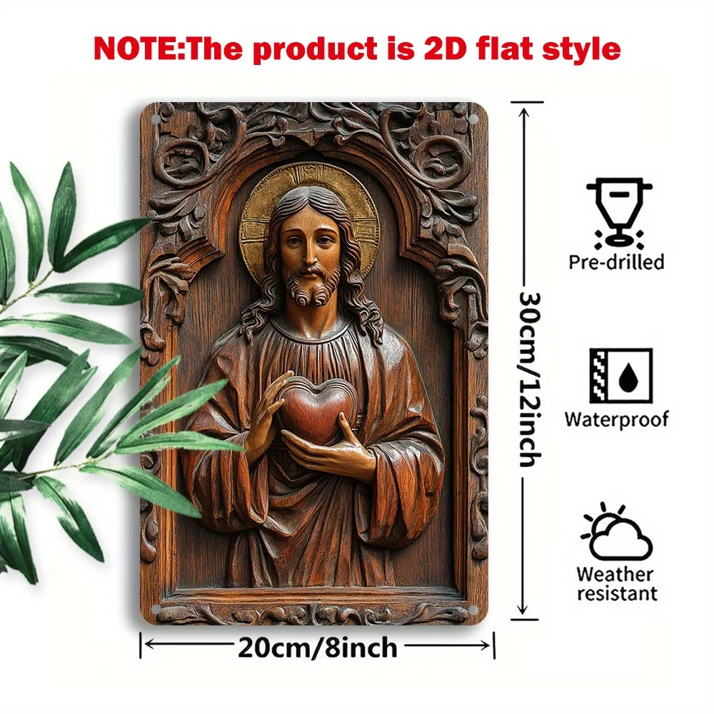 Оловянные вывески в стиле ретро на тему Иисуса для декора дома и бара