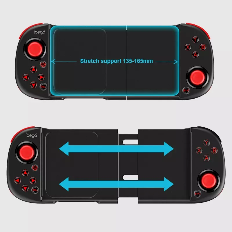 

NEW2023 PG-9217 Bluetooth Ultra-thin Game Controller Retractable Smartphone Joystick PUBG Triggers Gamepad For Android iOS