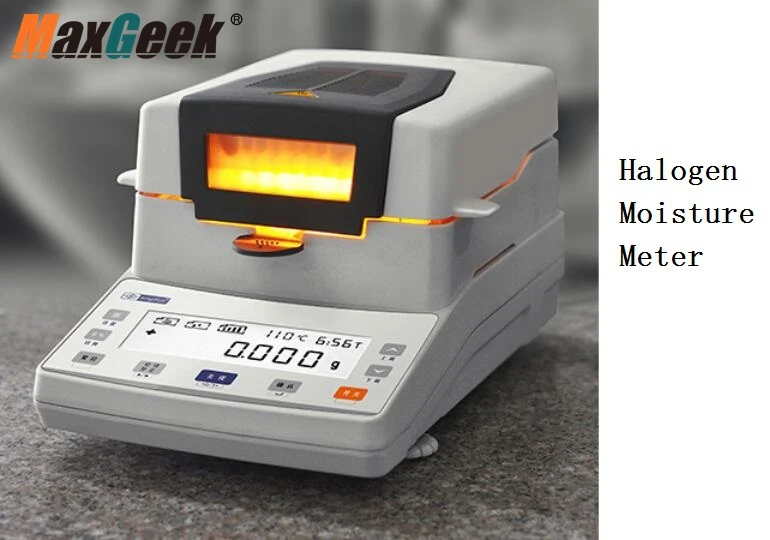 Галогенный измеритель влажности Maxgeek тестер химических веществ для корма табака