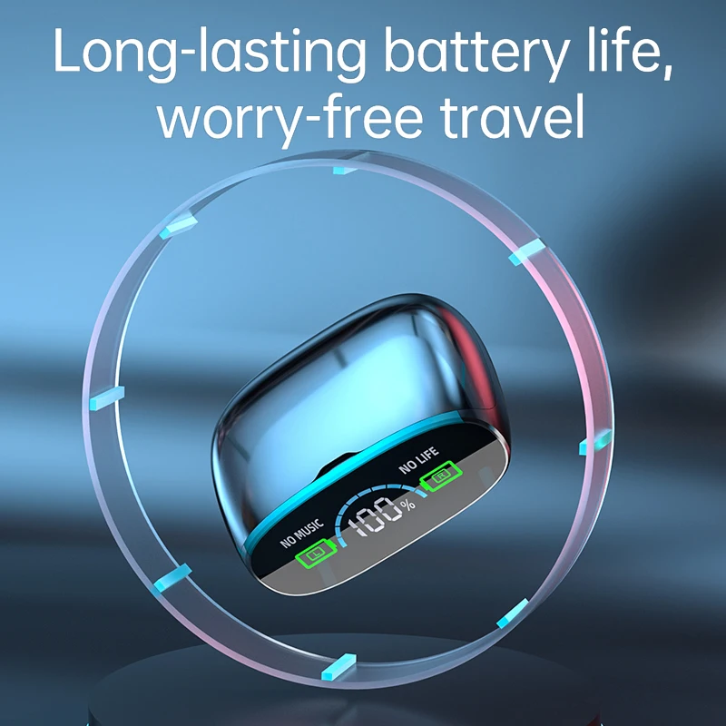 

With Mic Wireless Headphones Mini Earbuds Touch Control Tws Sports Headset With Charging Case Earphones