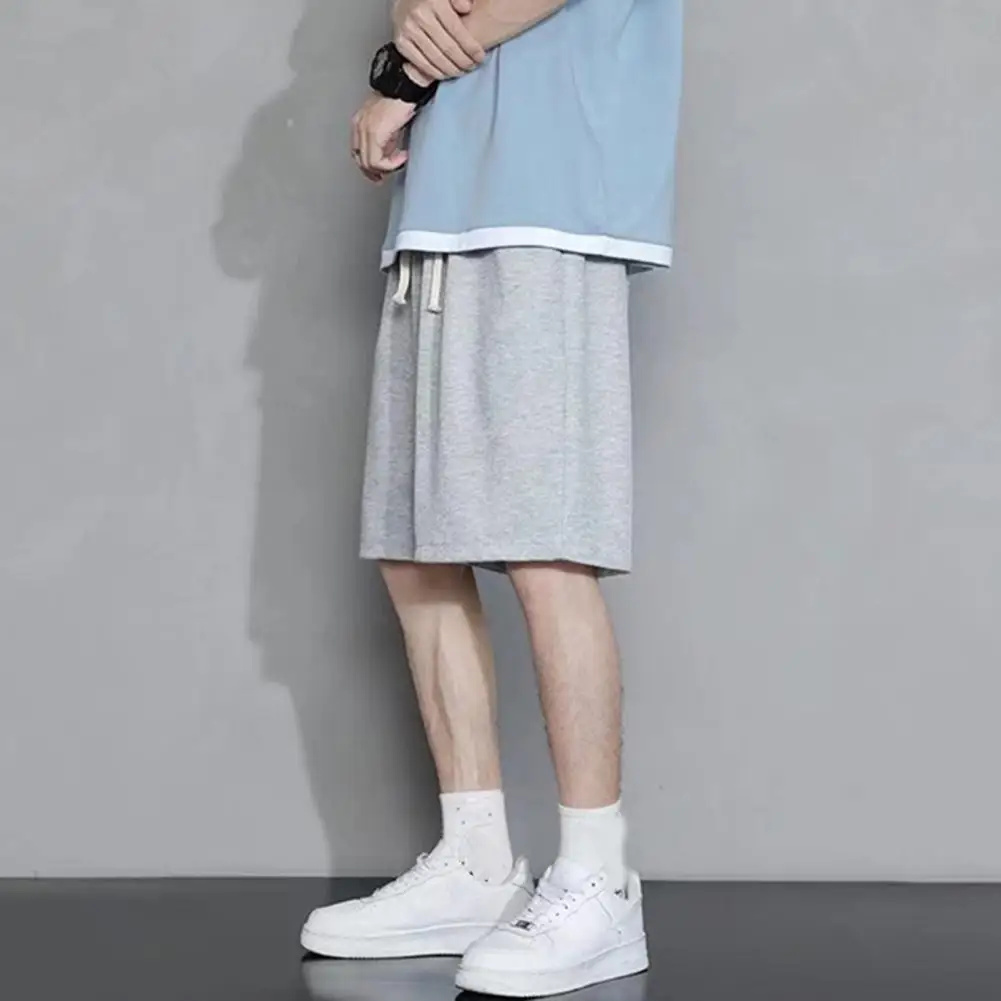 

Casual Elastic Waist Lace-up Short Pants Jogger Shorts Temperament Low Waists