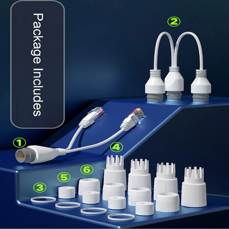Водонепроницаемый разветвитель PoE одновременный онлайн-сепаратор поддержка
