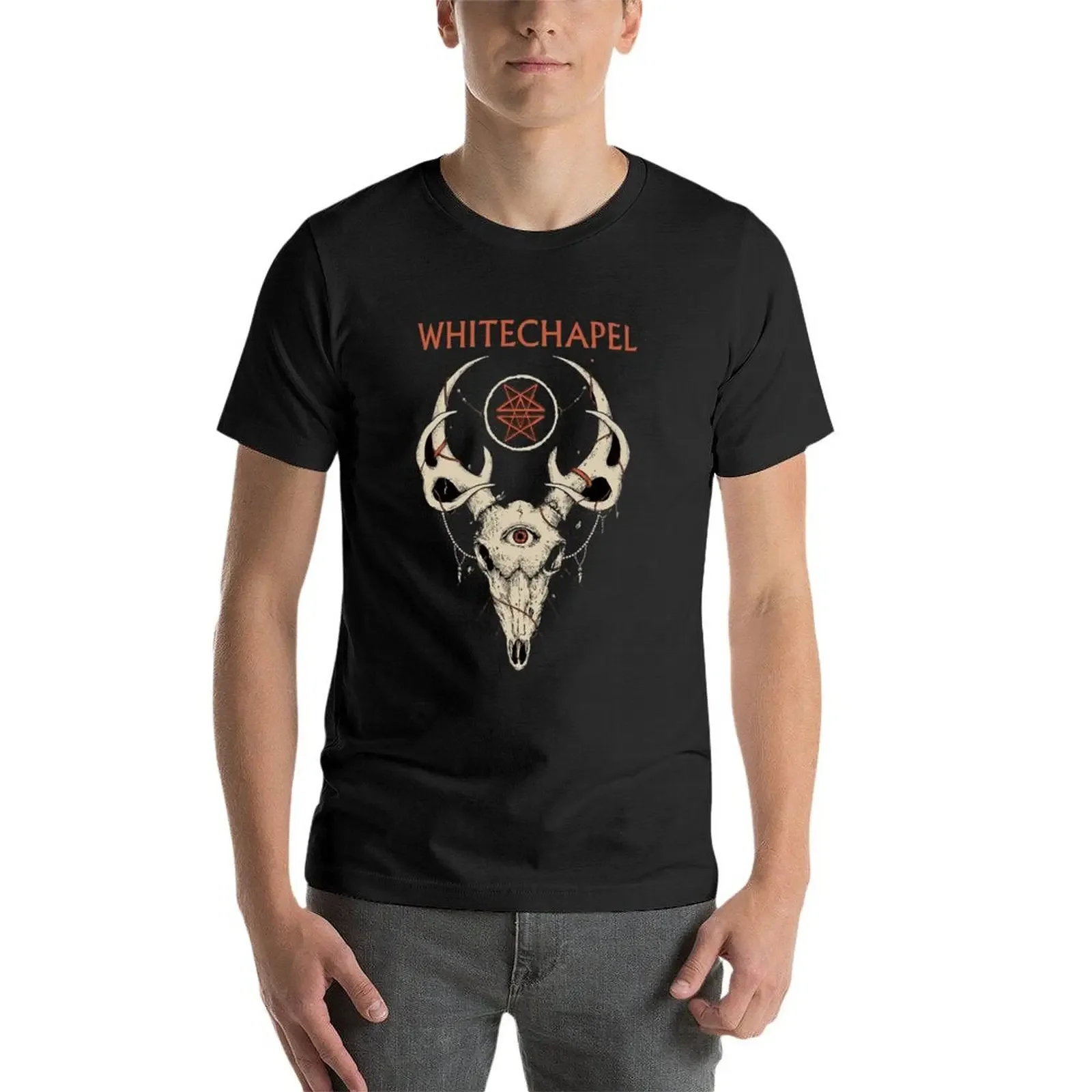 Music Vintage Retro Desain Whitechapel Band More Then Awesome T-Shirt Роскошная мужская рубашка на заказ Мужская
