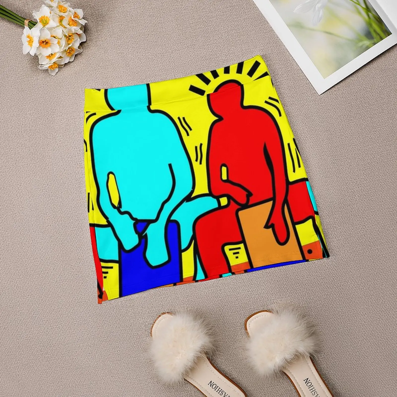 Красочные барабанщики женская юбка Y2K летняя одежда 2022 брючная в стиле Kpop с