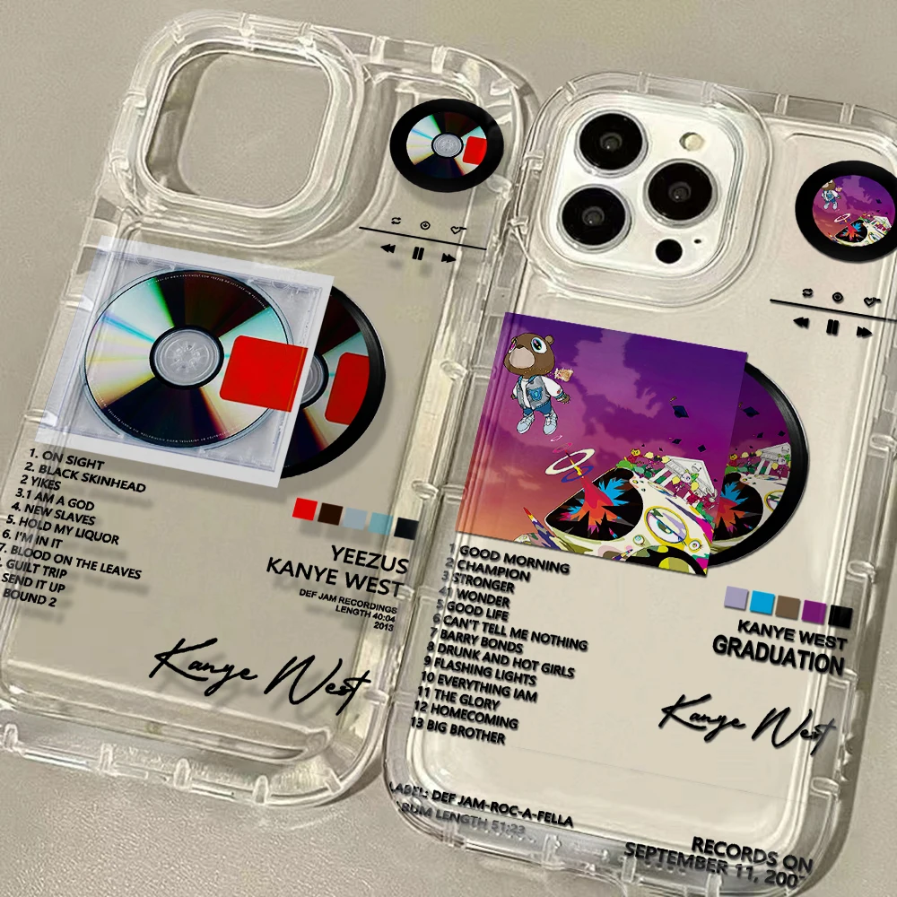 Новинка популярный прозрачный чехол Rapper Kanye West для Xiaomi Redmi NOTE 9 9A 9C 9T 9S 10 11 12 12C K40 Pro