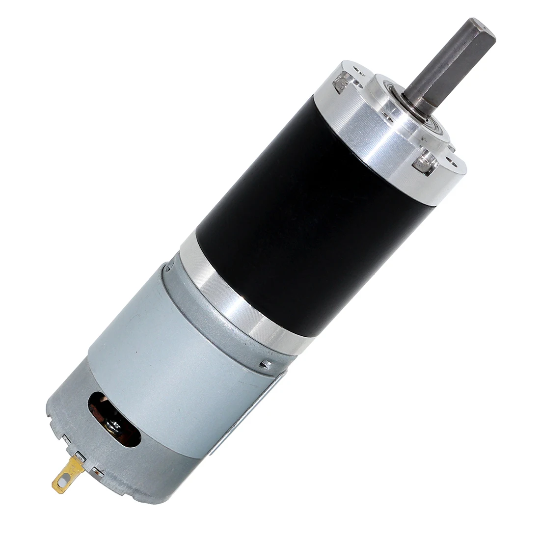 Миниатюрный редуктор планетарной коробки передач Dia28mm, электродвигатель постоянного тока с редуктором на 385 уровня с планетарным двигателем с металлической шестерней