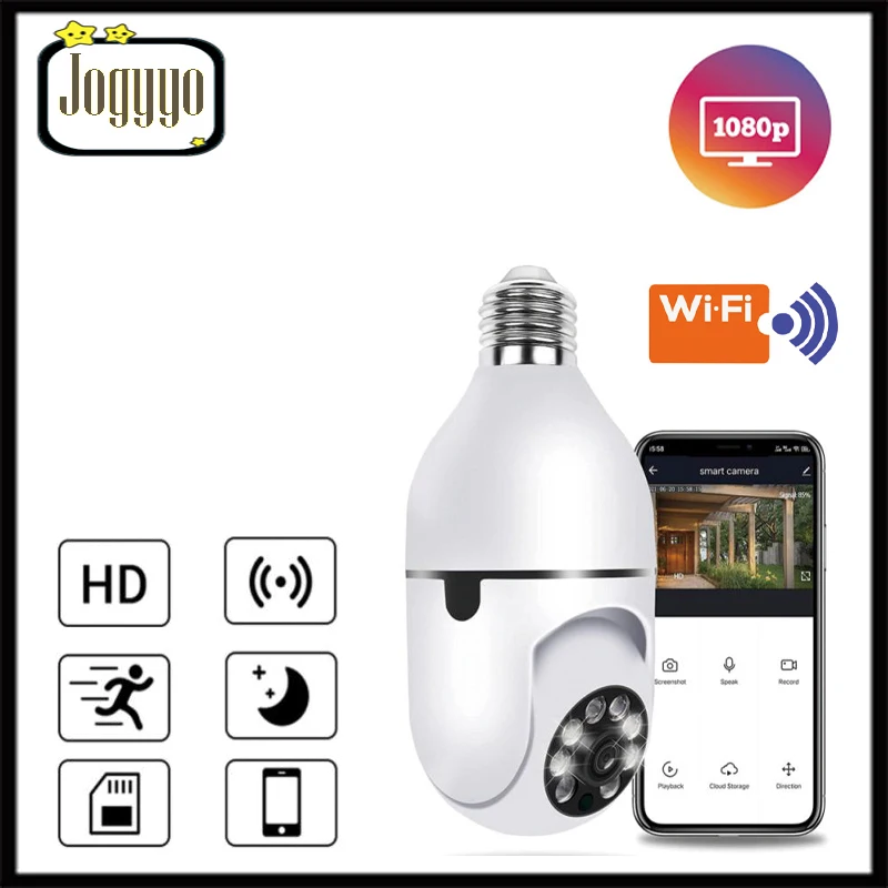 

HD1080P Wireless Light Bulb Monitoring WiFi Video Camera Panorama Without Dead Angle Night Vision Remote Viewing Audio Recorder
