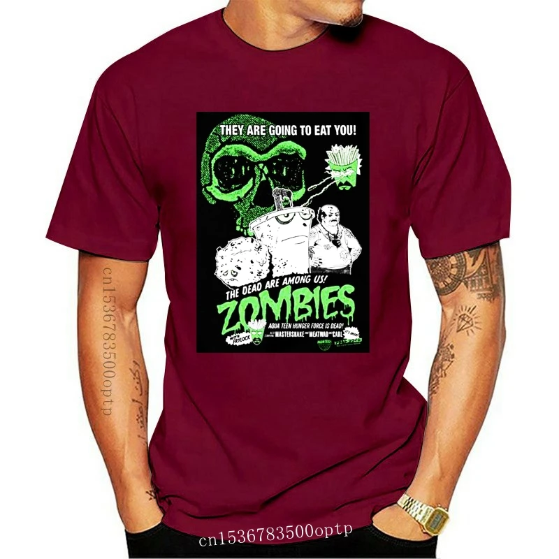 

Camiseta Aqua Teen Hunger Force Zombies para adultos, camisa de moda 2021est, nueva