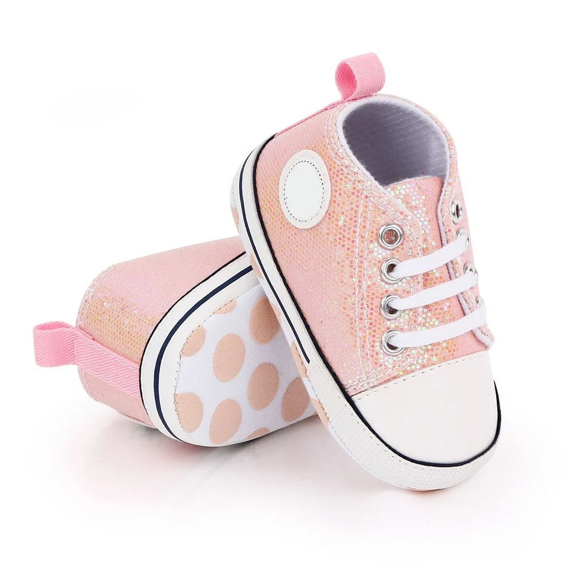 

Классические детские туфли Flash, спортивная обувь для маленьких мальчиков и девочек, обувь для детской кроватки, мягкая подошва, нескользящая обувь для первых шагов, детские кроссовки