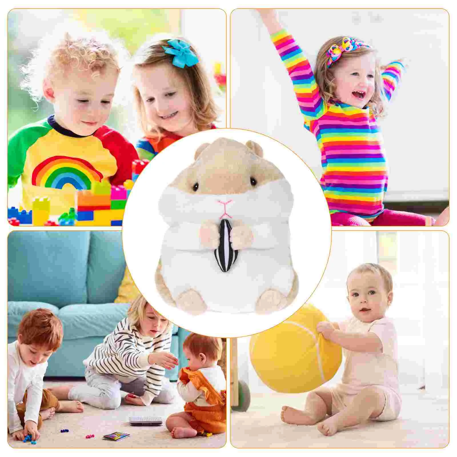 Мягкая плюшевая игрушка-симулятор хомяка очаровательная игрушка с героями