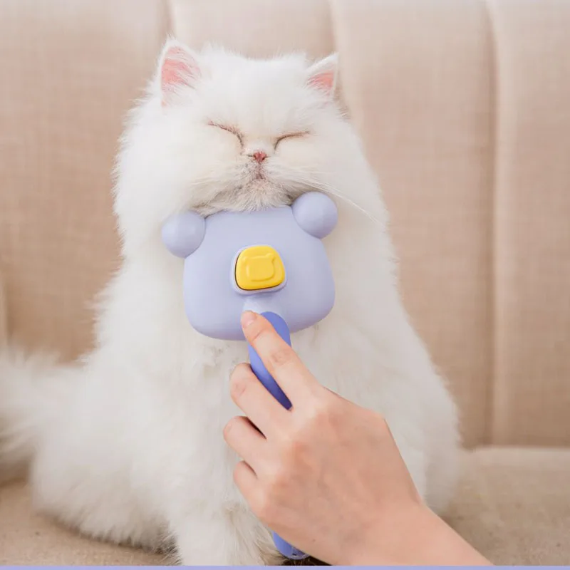 

Automatic Dog Comb Pet Brush Massage Open Knot Cat Brush Remove Hair Fur Cleaning Grooming Tool Needle Brush Puppy Suppliers