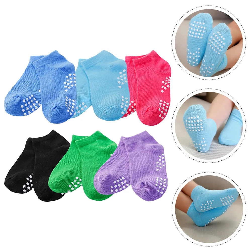 

6 Pairs Child Socks Cotton Socks Cotton Stockings Socks for Children Kids