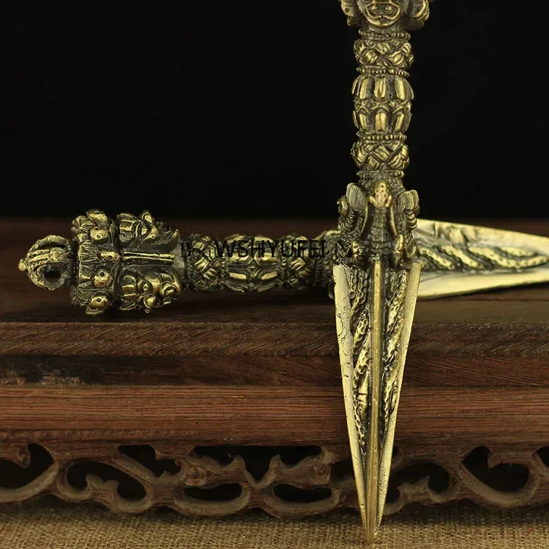 1 шт. тибетский Будда тантричная ваджра пестик тантра Ваджраккала пурпа медный