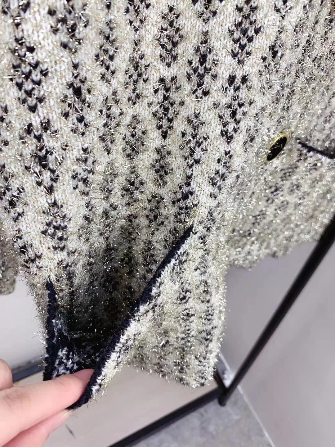 Винтажный вязаный кардиган EOS France новинка 2022 узкий прямой короткий жакет с