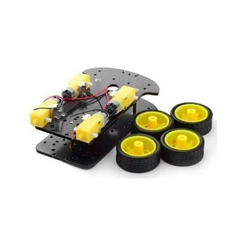 Arduino Robotics Encoding DIY 4 Wheel Robot CAR Chassis 4WD Chasis Kit 4lü | Электронные компоненты и