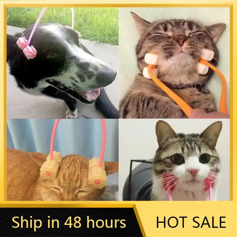 

Cat Massage Tool Cat Thin Face Massager Feet Leg Massager Health Care Grooming Tool for Cat Girl Pet Grooming Middle Finger
