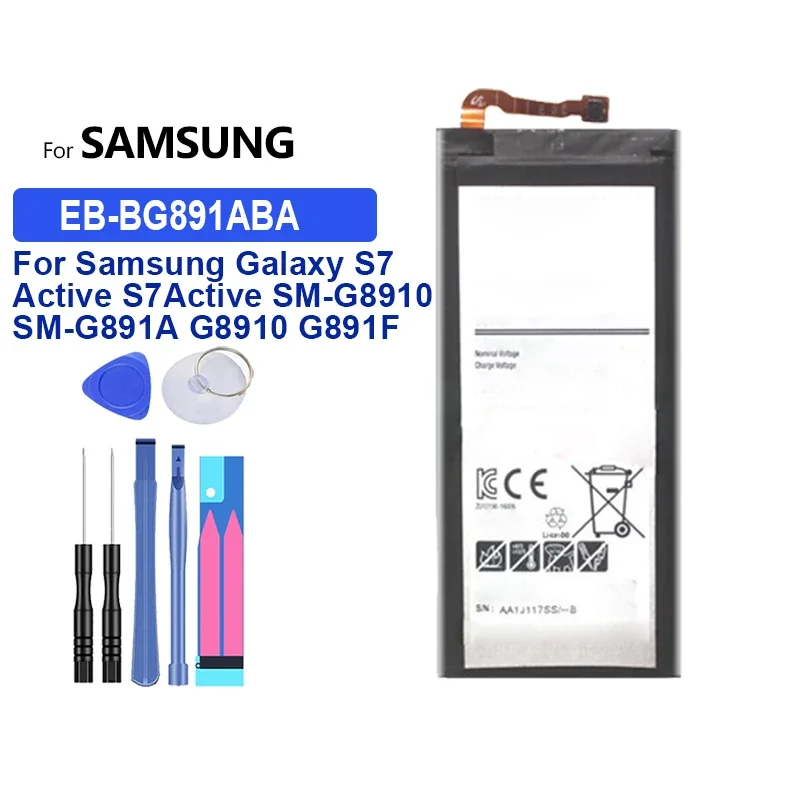 Сменный аккумулятор емкостью 4000 мАч EB-BG891ABA для Samsung Galaxy S7 Active S7Active SM-G8910 SM-G891A G8910 G891F