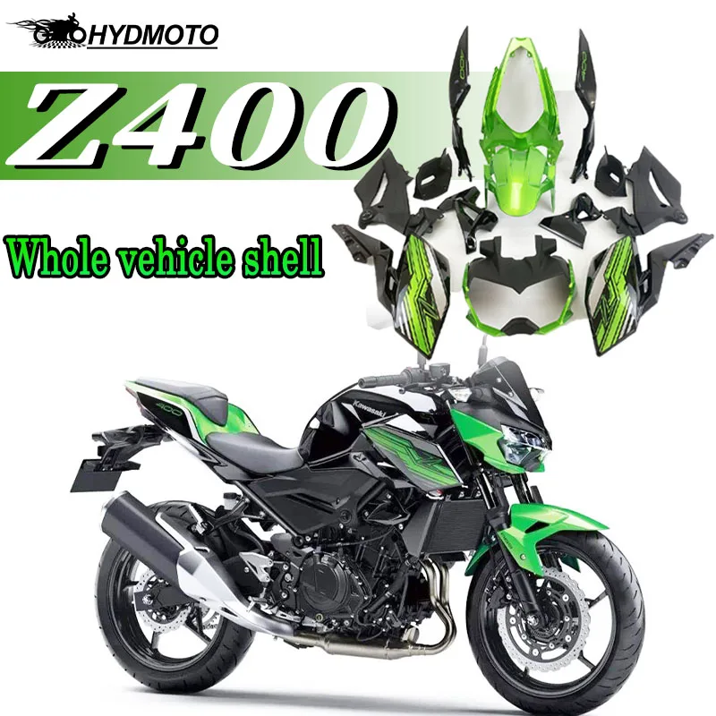 Обтекатель кузова для KAWASAKI Z Ninja 400 2018 2019 2020 2021 2022 Z400 Ninja400 зеленый черный