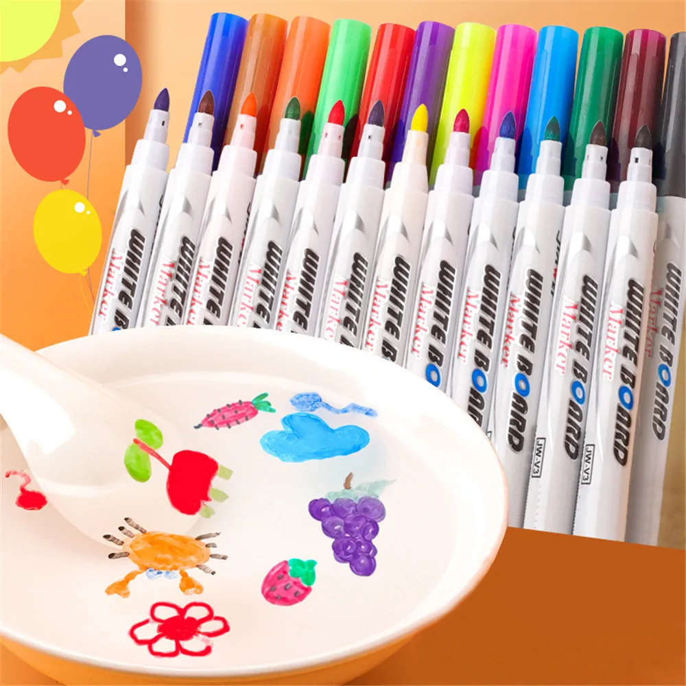 

Magical Water Painting Pen Kids Painting Set Magic Coloring Pens Drawing Toy Water Floating Doodle Pens for Girls Boys Children