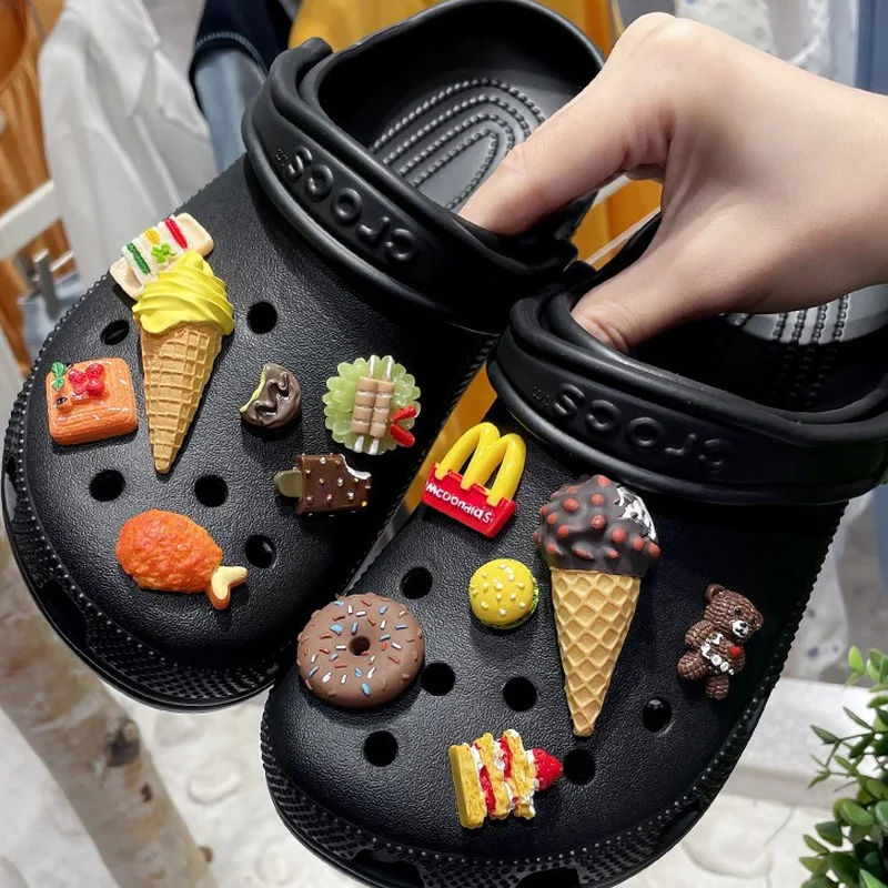 

Food Chicken Wing Coke Croc Charms Designer DIY Simulation Fries Popcorn Shoes Decaration Jibb for Croc Clogs Kids Women Gifts