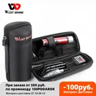 WEST BIKING набор инструментов для ремонта велосипедов Портативный MTB дорожный рычаг для шин набор инструментов для ремонта велосипеда с велосипедным насосом сумка для хранения бутылки