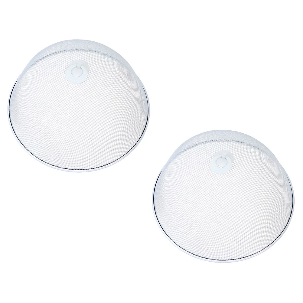 

2pcs Household Food Protective Covers Practical Iron Insect-proof Food Covers