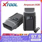 XTOOL Anyscan A30 BT OBD2 автомобильный сканер для iOS и Android Автоматическая полная система диагностический инструмент двунаправленный считыватель кодов бесплатное обновление