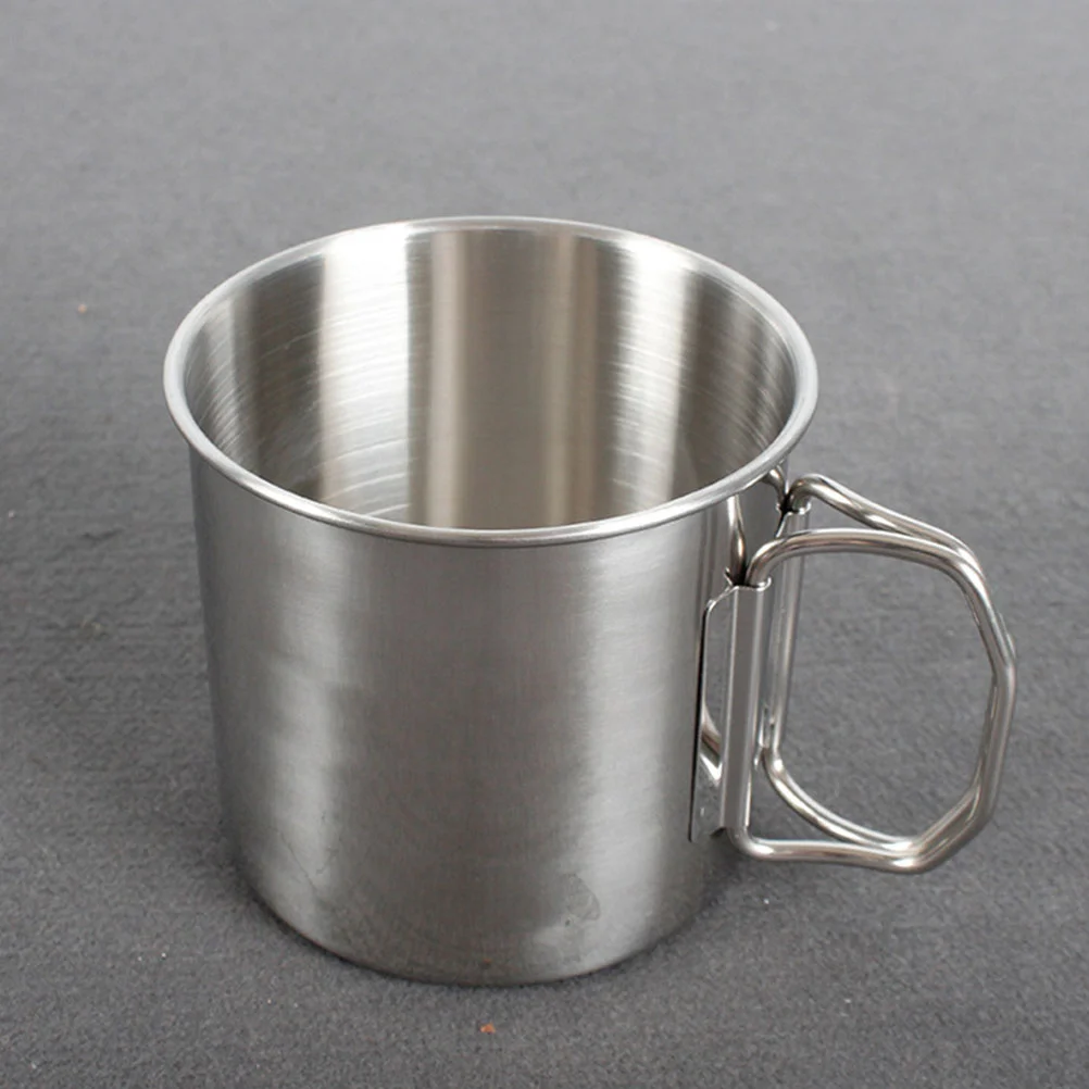 

Folding Cup Camping Mug Espresso Coffee Cups Metal Collapsible Travel Portable Water Outdoor Drinking