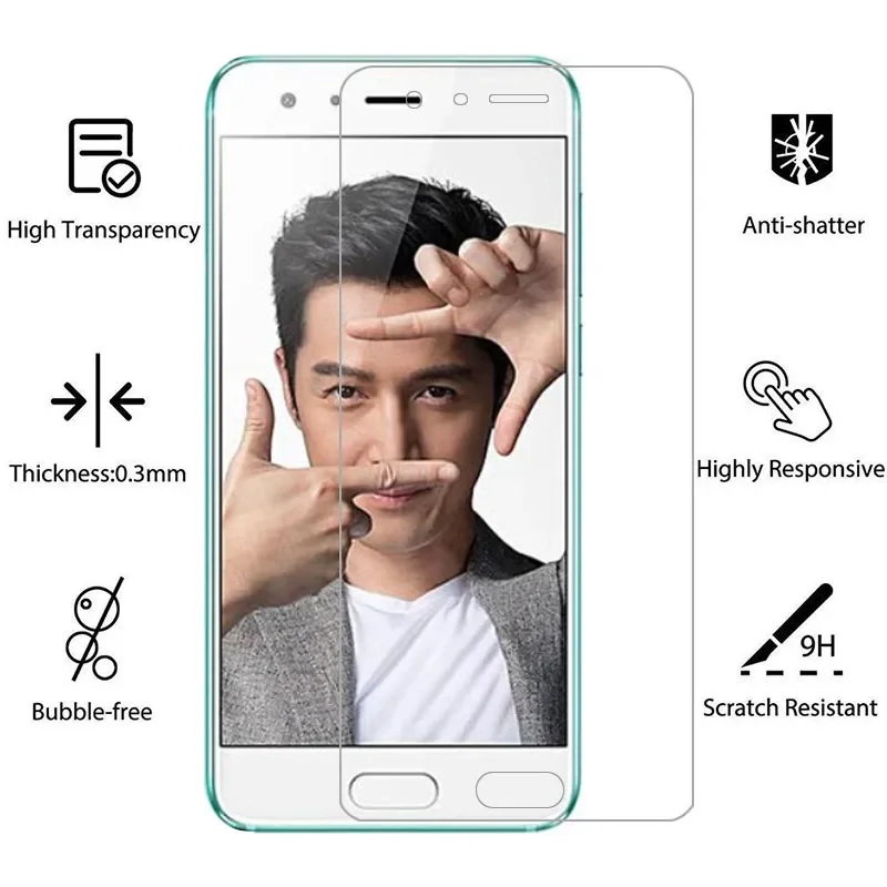 Защитное закаленное стекло для huawei Honor 9 защитная пленка экрана honer onor hono 5 15 honer9 onor9