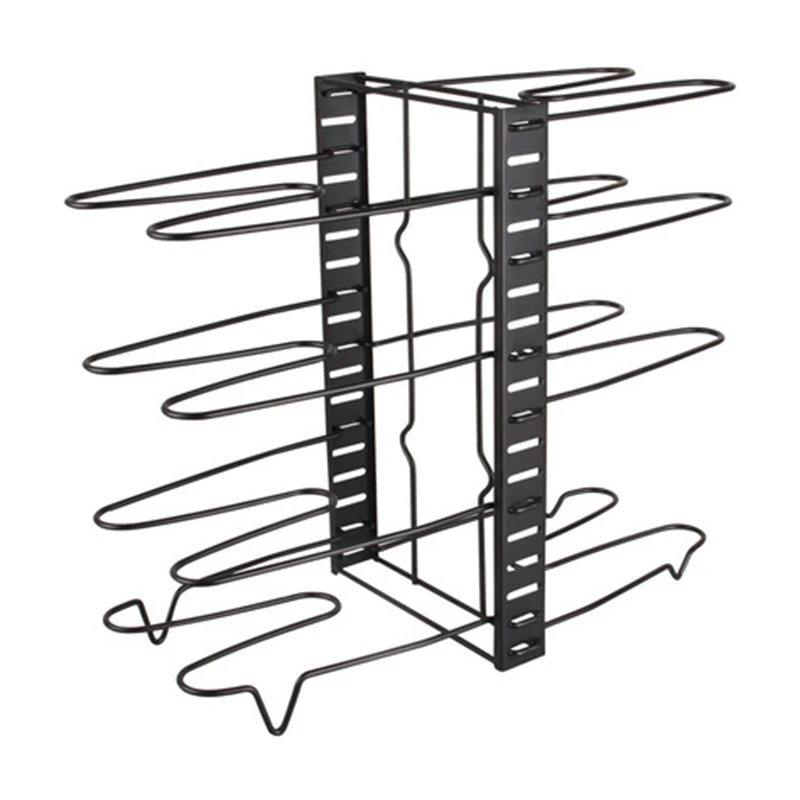 

Pot And Pan Organizer Rack For Cabinet, Adjustable 8 Tiers Pans Pots Lid Organizer Rack Holder, Kitchen Cabinet Cookware