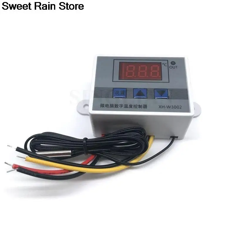 

XH-W3002 Microcomputer Digital Temperature Controller Temperature Control Switch Thermostat Regulator 10A DC12V/24V/AC110-220V